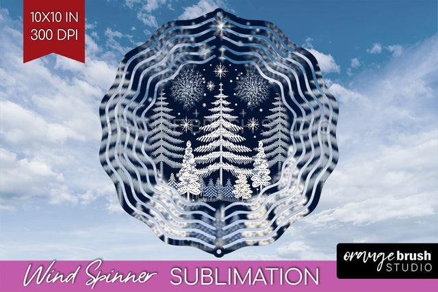 Nordic Christmas Wind Spinner Sublimation PNG Sublimation OrangeBrushStudio 