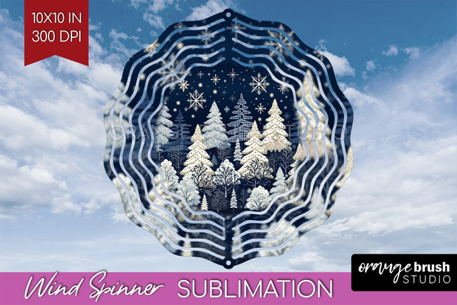 Nordic Christmas Wind Spinner Sublimation PNG Sublimation OrangeBrushStudio 