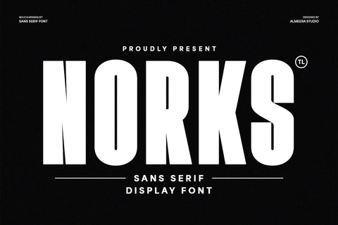 Norks - Bold & Minimalist Sans Serif Font Font studioalmeera 