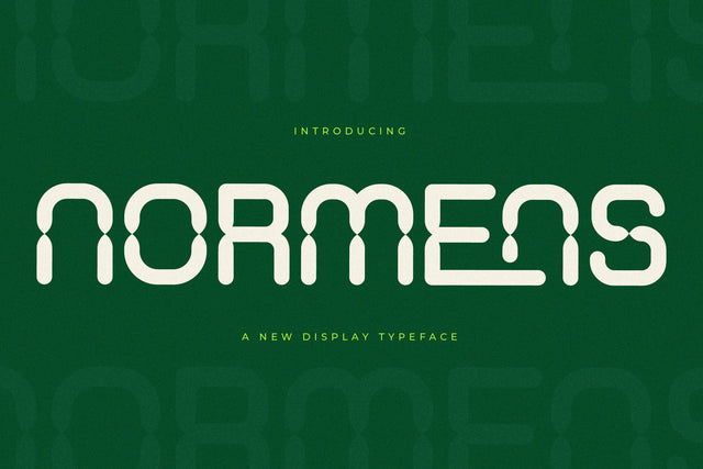 Normens - New Display Typeface Font Letterena Studios 
