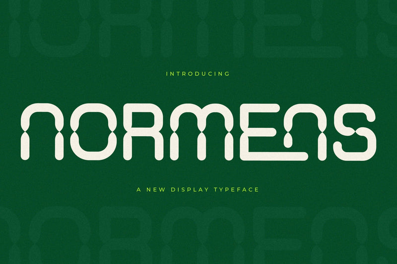 Normens - New Display Typeface Font Letterena Studios 