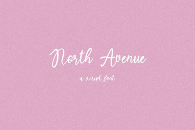 North Avenue Script Font Beck McCormick 