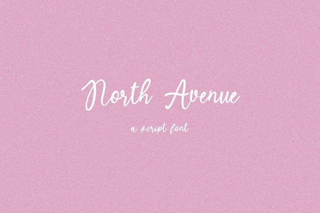 North Avenue Script Font Beck McCormick 