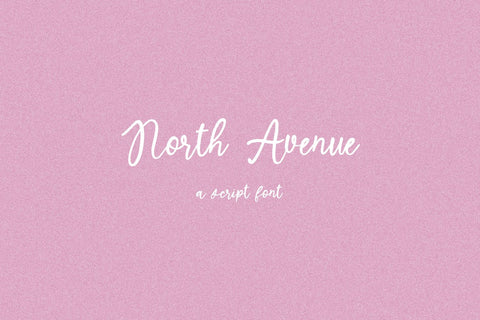 North Avenue Script Font Beck McCormick 