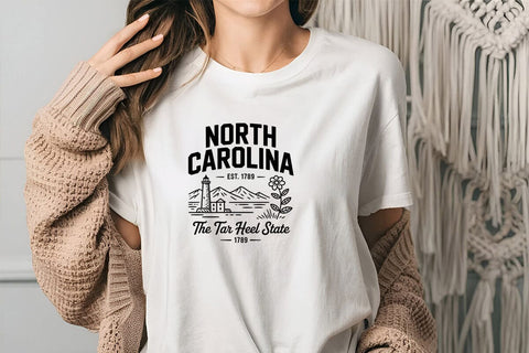 North Carolina Est. 1789 The Tar Heel State SVG Angelina750 
