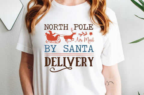 North pole air mail by santa delivery SVG design SVG Regulrcrative 