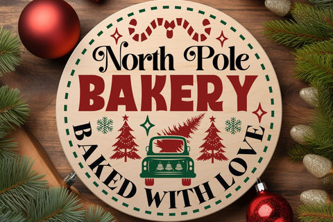 North pole bakery baked with love SVG Angelina750 