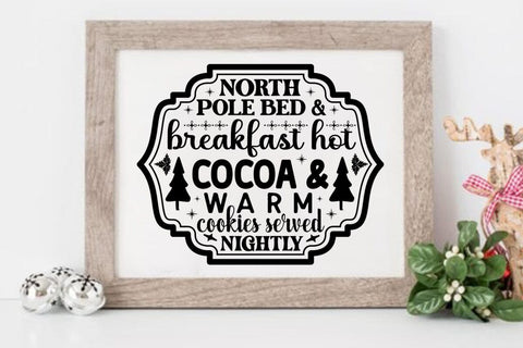 North pole bed & breakfast hot cocoa & warm cookies served nightly SVG Angelina750 