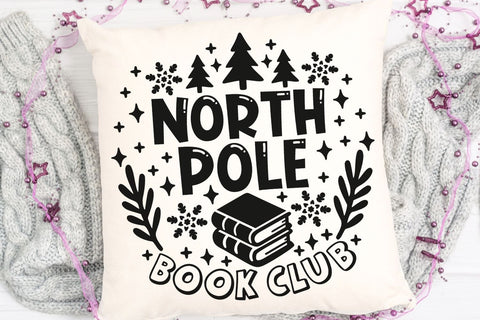 North Pole Book Club| Christmas Reading SVG Cutting Files. SVG CosmosFineArt 