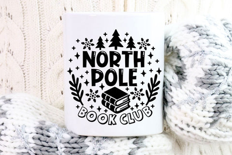 North Pole Book Club| Christmas Reading SVG Cutting Files. SVG CosmosFineArt 