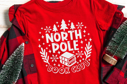 North Pole Book Club| Christmas Reading SVG Cutting Files. SVG CosmosFineArt 