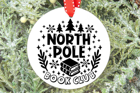 North Pole Book Club| Christmas Reading SVG Cutting Files. SVG CosmosFineArt 