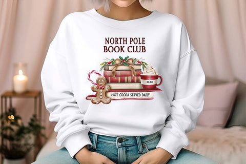 north pole book club read hot cocoa served daily (2) SVG Angelina750 