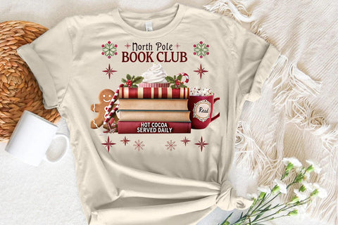 north pole book club read hot cocoa served daily (3) SVG Angelina750 