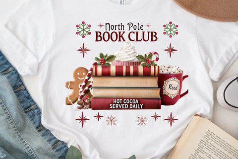 north pole book club read hot cocoa served daily (3) SVG Angelina750 