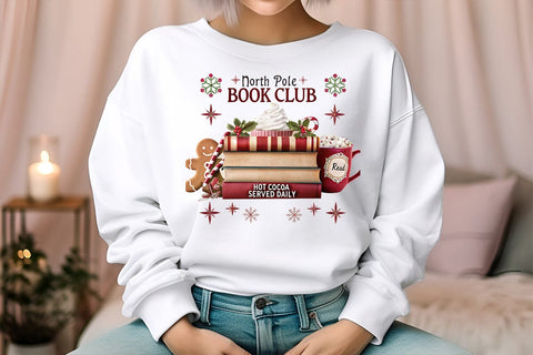 north pole book club read hot cocoa served daily (3) SVG Angelina750 