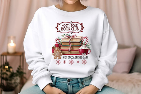 north pole book club read hot cocoa served daily (4) SVG Angelina750 