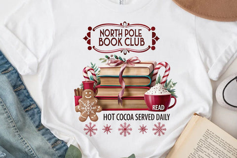 north pole book club read hot cocoa served daily (4) SVG Angelina750 