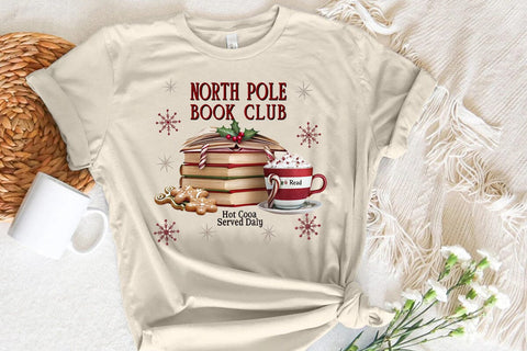 north pole book club read hot cocoa served daily (5) SVG Angelina750 