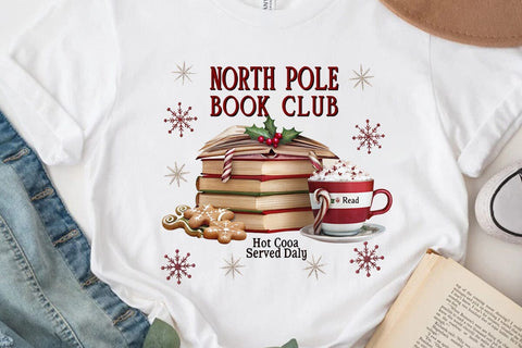 north pole book club read hot cocoa served daily (5) SVG Angelina750 