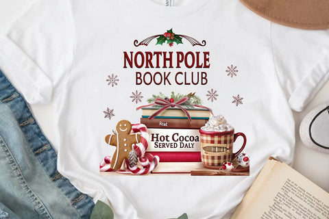 north pole book club read hot cocoa served daily (6) SVG Angelina750 
