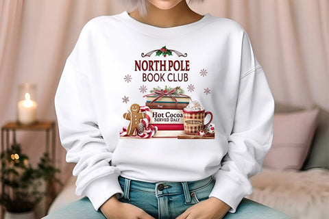 north pole book club read hot cocoa served daily (6) SVG Angelina750 