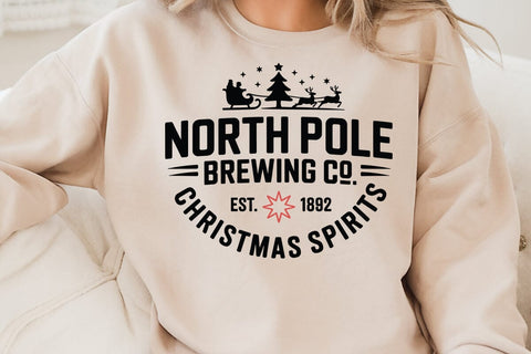 North Pole Brewing Co Christmas SVG Angelina750 