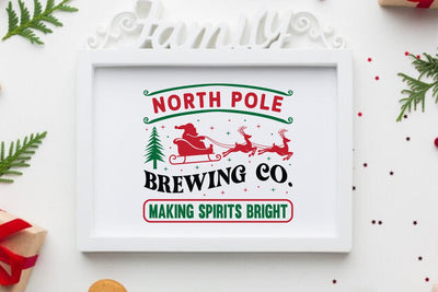 North pole brewing co making spirits bright SVG Angelina750 