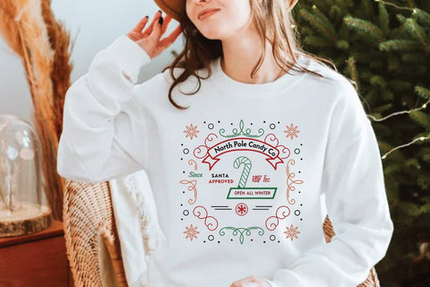 North pole candy co since 1897 santa approved open all winter SVG Angelina750 