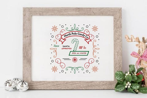 North pole candy co since 1897 santa approved open all winter SVG Angelina750 