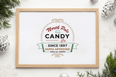 North pole candy co since 1897 santa approved open all winter SVG Angelina750 
