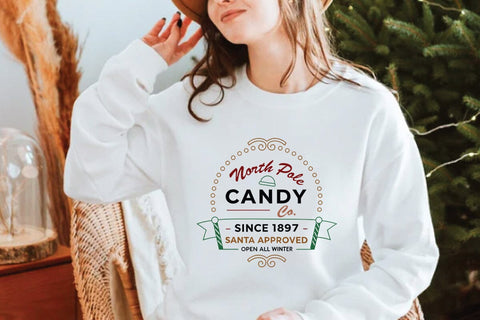 North pole candy co since 1897 santa approved open all winter SVG Angelina750 
