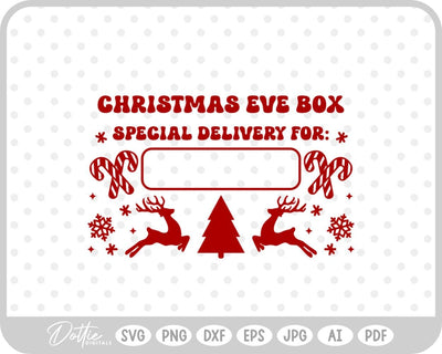 North Pole Christmas Stamp SVG DottieDigitals 