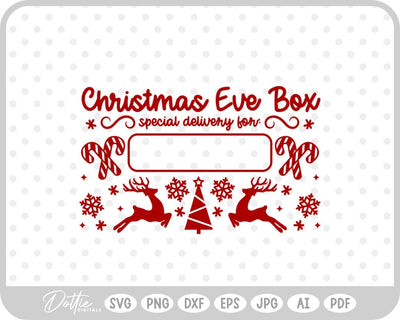 North Pole Christmas Stamp SVG DottieDigitals 