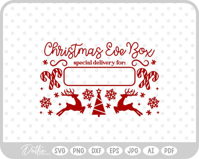 North Pole Christmas Stamp SVG DottieDigitals 