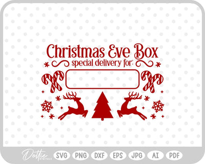 North Pole Christmas Stamp SVG DottieDigitals 