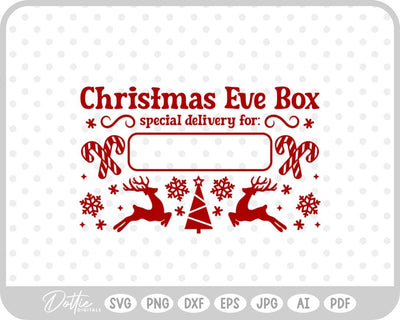 North Pole Christmas Stamp SVG DottieDigitals 