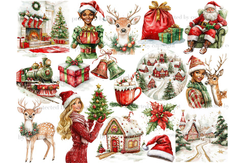 North Pole Clipart | Christmas Graphics PNG Collection SVG GlamArtZhanna 