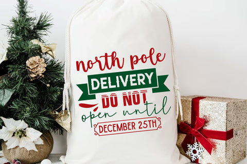 North pole delivery do not open until december 25th svg design SVG Regulrcrative 
