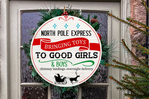 North pole express bringing toys SVG Design SVG Regulrcrative 