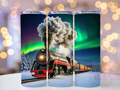 North Pole Express Christmas Train 20oz Tumbler, North Pole Express, Christmas Tumbler Wrap, 20oz Tumbler, Holiday Gift, Train Lover Gift, North Pole Gift Sublimation SvggirlplusArt 