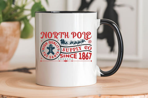 North Pole High Quality Toy Santa Supply Co Since 1867 SVG Angelina750 