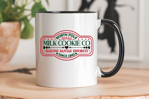 North Pole Milk Cookie Co Baking Santas Favorite Since 1843 SVG Angelina750 