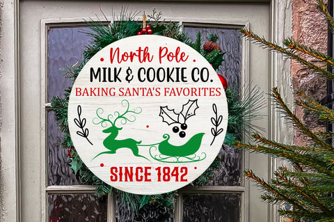 North pole milk & cookie co baking SVG Design SVG Regulrcrative 