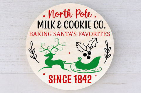 North pole milk & cookie co baking SVG Design SVG Regulrcrative 