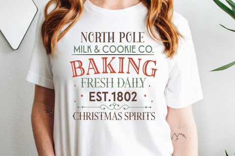 North pole milk & cookie co SVG design SVG Regulrcrative 