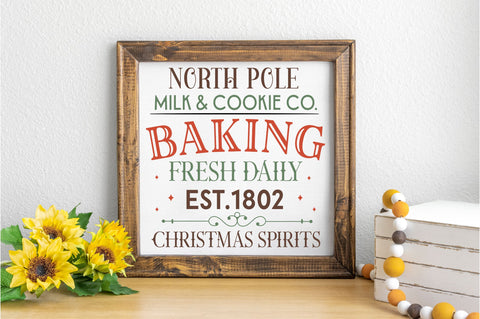 North pole milk & cookie co SVG design SVG Regulrcrative 