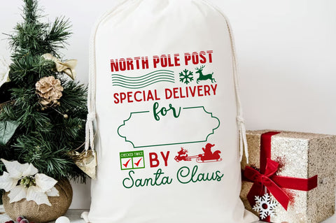 North pole post special delivery for checked twice svg design SVG Regulrcrative 