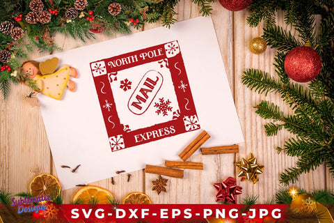North Pole Postage Stamp SVG SVG Sublimatiz Designs 