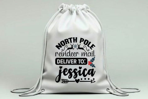 North pole reindeer mail deliver to jessica SVG Angelina750 